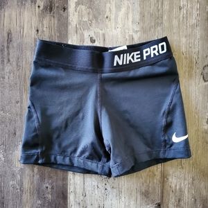 Nike Pro Kids Black Shorts